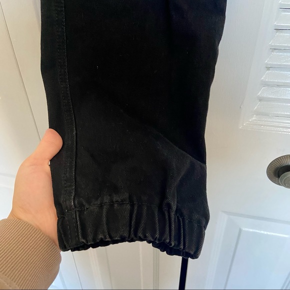 PrettyLittleThing Black Distressed Jogger Cargo Pants NWT US Size 8 - Picture 7 of 11